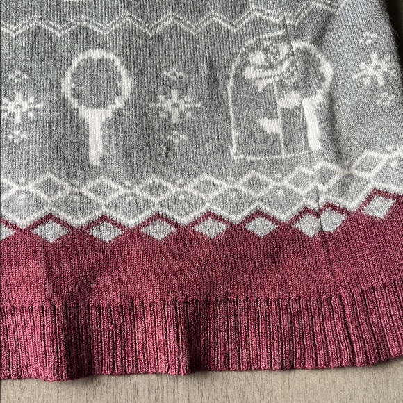 Torrid Gray and Burgundy Off-the-Shoulder Sweater flaws New Size 2X Disney Belle - Picture 9 of 13